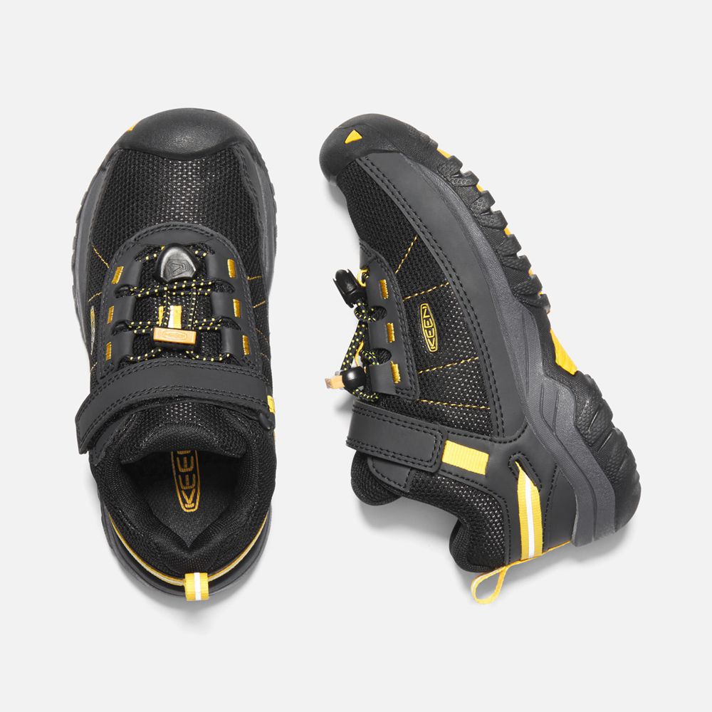 Baskets Keen Enfant Noir/Jaune | Targhee Sport Vent Shoes | ELKIN-4620